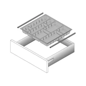 HETTICH 9079226 InnoTech ukončovací profil 520 mm plast chrom Hettich