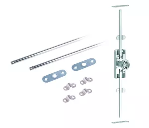 K-StrongLocks Zámek rozvorový pro vyměnitelnou vložku+tyče 1200mm pravý