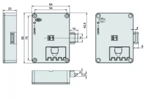 LEHMANN Elektronický zámek M410 RFID 13.56Mhz Mifare čtečka A02 s podložkou