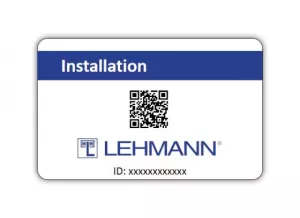 LEHMANN Instalační karta Mifare pro elektronické zámky Lehmann