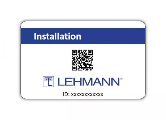 LEHMANN Instalační karta Mifare pro elektronické zámky Lehmann