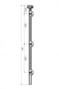LEHMANN Tyč SVS3 Typ 3 (1+3 výška 500 mm)