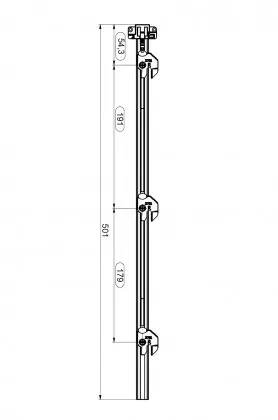 LEHMANN Tyč SVS3 Typ 3 (1+3 výška 500 mm)