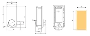 StrongLocks Elektronický zámek na klávesnici knopka černá pravý Strong