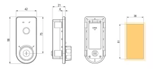 StrongLocks Elektronický zámek na otisk prstu knopka černá pravý Strong