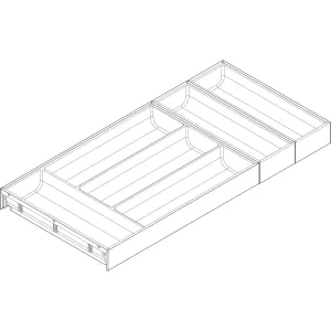 BLUM ZC7S650BS3 příborník 650mm, bílá/šedá