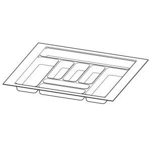 HETTICH Příborník OrgaTray 440, 501-600 * 1091-1150/581-620mm, bílá // Hettich