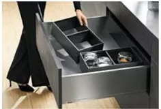 BLUM ZC7S450RS1 Ambia-line rámeček pro LBX/MVX, NL=450/Š=100 karbon černá CS-M Blum