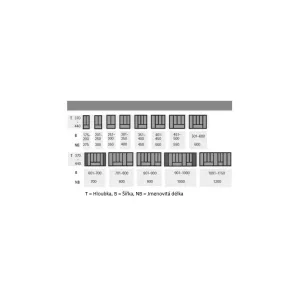 HETTICH Příborník OrgaTray 440, 175-200 * 1091-1150/380-440mm stříbrná // Hettich