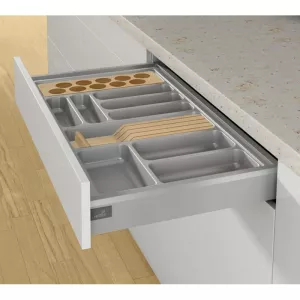HETTICH Příborník OrgaTray 440, 175-200 * 1091-1150/380-440mm stříbrná // Hettich