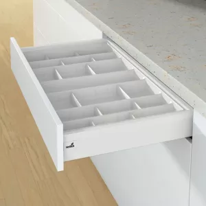 HETTICH 9204201 Příborník OrgaTray 590, dělící prvek 128mm, bílá