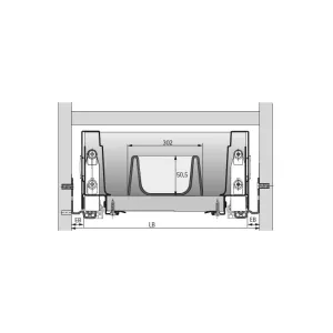 HETTICH 9207242 Příborník OrgaTray 490, 450/520mm, stříbrná