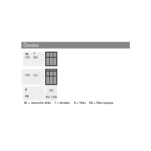 HETTICH 9207247 Příborník OrgaTray 490, 450/520mm, antracit Hettich