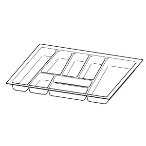 HETTICH Příborník OrgaTray 740, 600-900/500mm, stříbrná // Hettich