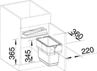 BLANCO 512880 Sorter Select Singolo 1x14l