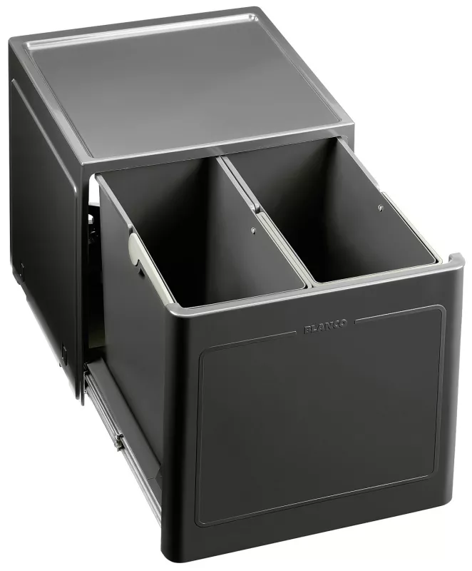 BLANCO 517468 Sorter Select Botton Pro 45/2 Automat výsuv otevřením dvířek 2x13l