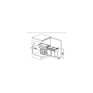 BLANCO 526376 Sorter Botton II 30/2 2x15l