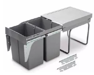 GOLLINUCCI Sorter Linea 290DM na dvířko 400mm 2x21l šedá
