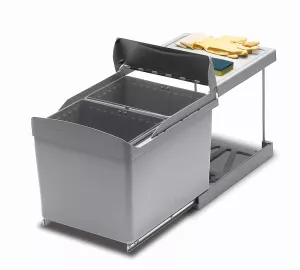 GOLLINUCCI Sorter Linea 516 450mm 2x16l světle šedá Gollinucci
