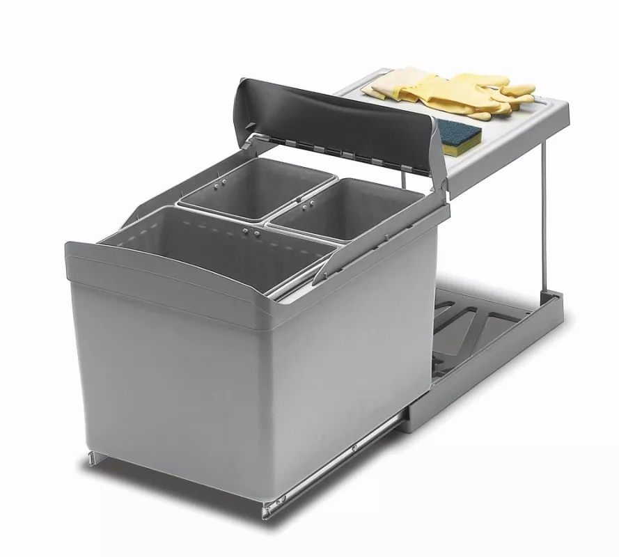 GOLLINUCCI Sorter Linea 517 450mm 1x16l+2x7,5l světle šedá Gollinucci