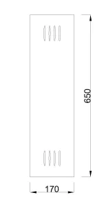 MILADESIGN výplň podnože G3 černá Mila Design