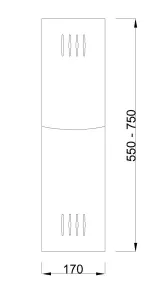 MILADESIGN výplň podnože G3 černá Mila Design