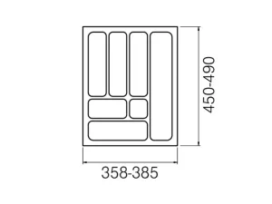 StrongIn Příborník 235-1116 x 490mm metalíza matná //