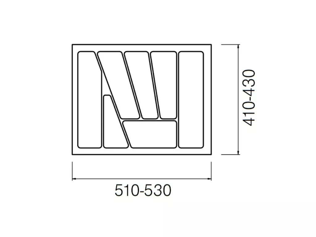 StrongIn Příborník 330-830 x 430mm metalíza // - 530x430mm Strong