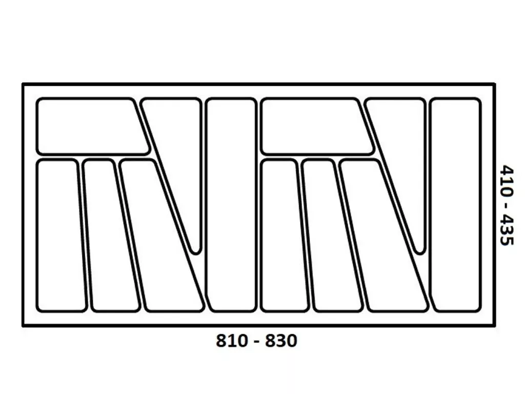 StrongIn Příborník 330-830 x 430mm metalíza // - 830x430mm Strong
