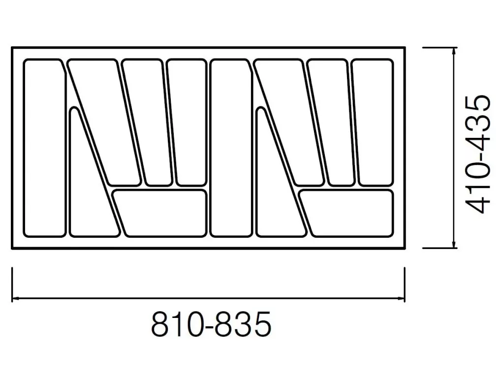 StrongIn Příborník 330-830x435mm bílá // - 830x430mm bílá Strong