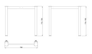 MILADESIGN podnož G6 ST526/60,70,80 stříbrná // Mila Desing