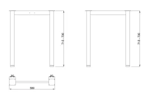 MILADESIGN podnož G6 ST526/60,70,80 stříbrná // Mila Desing