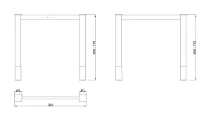 MILADESIGN podnož G6 ST611/60,70,80 stříbrná // Mila Desing