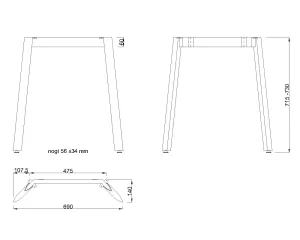 MILADESIGN podnož Mobilar M5406T- M5408T–SL stříbrná // Mila Desing MILADESIGN podnož Mobilar M5406T- M5408T–SL stříbrná // Mila Desing