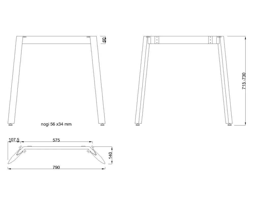 MILADESIGN podnož Mobilar M5406T- M5408T–SL stříbrná // - M5408T–SL Mila Desing