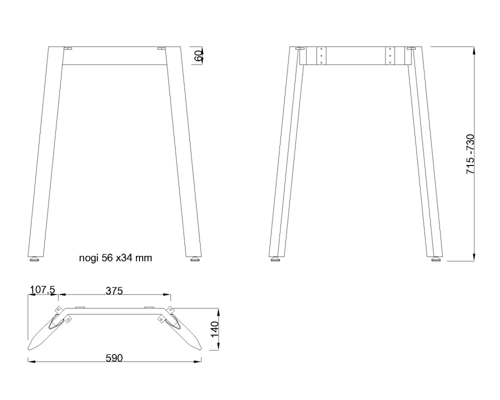MILADESIGN podnož Mobilar M5406T- M5408T–SL stříbrná // Mila Desing