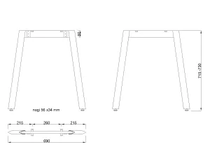 MILADESIGN podnož Mobilar M5406T–M5416T-S stříbrná // Mila Desing