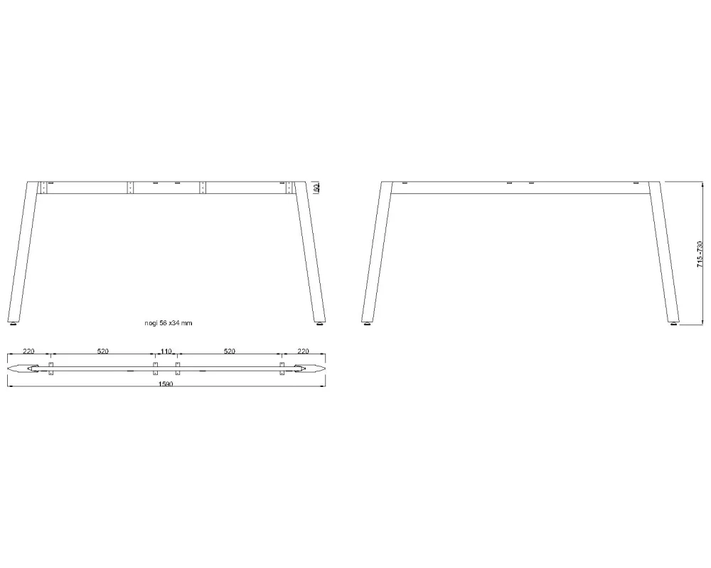 MILADESIGN podnož Mobilar M5406T–M5416T-S stříbrná // - M5416T Mila Desing