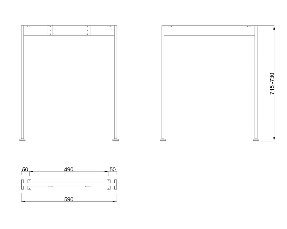 MILADESIGN podnož Mobilar M6206-M6216 stříbrná // Mila Desing