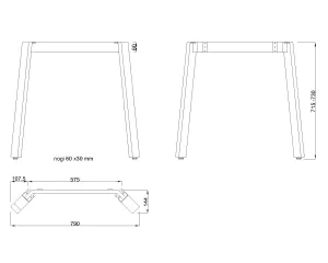 MILADESIGN podnož Mobilar M6306–M6308 SL stříbrná Mila Desing
