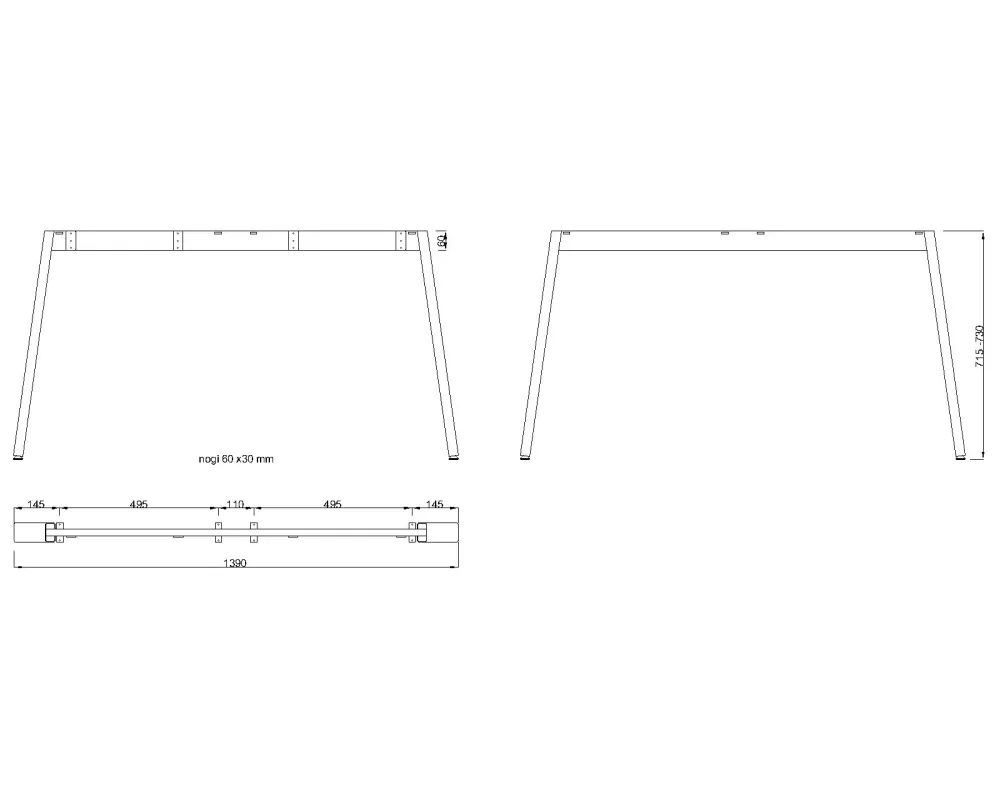 MILADESIGN podnož Mobilar M6306–M6316-S stříbrná // - M6314–S Mila Desing