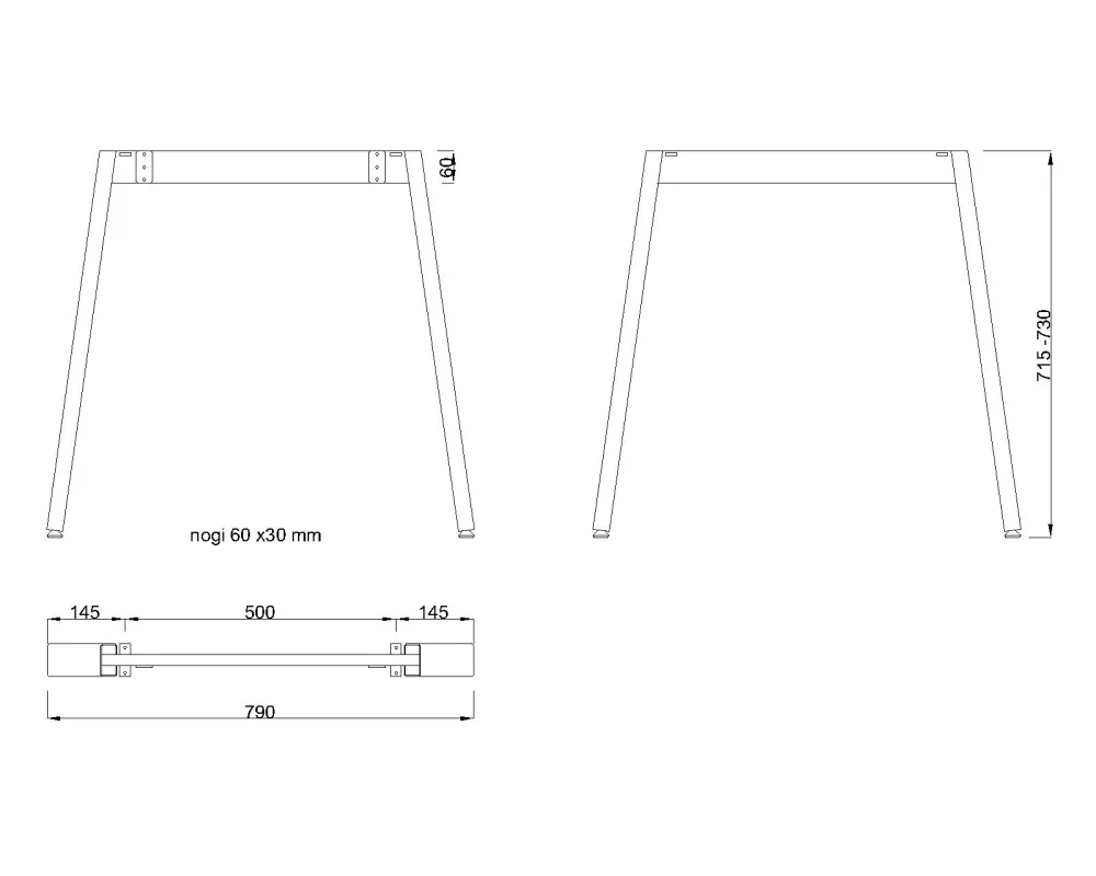 MILADESIGN podnož Mobilar M6306–M6316-S stříbrná // - M6308–S Mila Desing
