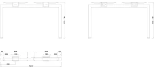 MILADESIGN podnož Quantum Q7306-Q7316 stříbrná // Mila Desing