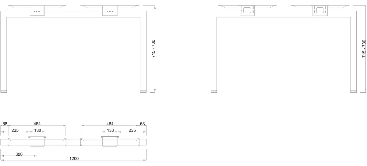 MILADESIGN podnož Quantum Q7306-Q7316 stříbrná // - Q7312 Mila Desing