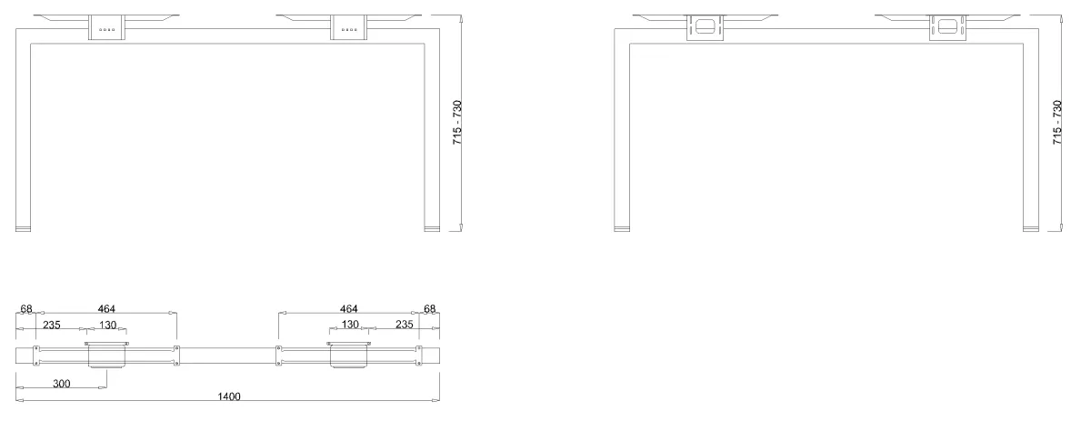 MILADESIGN podnož Quantum Q7306-Q7316 stříbrná // - Q7314 Mila Desing