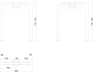 MILADESIGN podnož Quantum Q7306-Q7316 stříbrná // Mila Desing