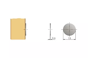 IF zápustný magnet K-Lock 10x27mm bílá,šedá,antracit // Italiana Ferramenta