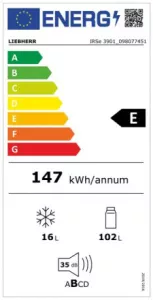Vestavná chladnička Liebherr IRSe 3901 Pure
