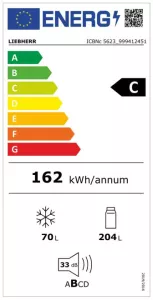Vestavná kombinovaná chladnička Liebherr ICBNc 5623 Plus