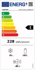 Vestavná kombinovaná chladnička Liebherr IKGS 51Ve03 Pure EasyFresh
